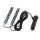 thumbnail image 3 of 2x Luz Interior Coche 18 LED, Tira LED Coches RGB, Impermeable, Led Iluminación Decoración Interior de Coche, Tiras LED USB Iluminación 2 piezas de luz azul 9 LED Soledad Atmosphere Lamps Interior nuevo, 3 of 9