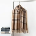 thumbnail image 2 of SWSMCLT Men's Warm Shawl Travel Scarf Lightweight Vintage Fall Winter Casual Cozy Classic Pashmina Shawl Style4 One Size, 2 of 2