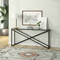 thumbnail image 5 of Henn&Hart 64" Black Console Table, 5 of 8