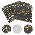 thumbnail image 3 of 100Pcs Creative Dot Printed Pattern Napkins for Birthday Party (Black), 3 of 4