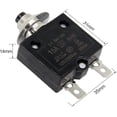 thumbnail image 4 of 125-250V AC 50V DC Push Button Circuit Breaker 15Amp Thermal Overload Protector L1 Series Manual Reset Thermal Circuit Breaker 15A, 4 of 4