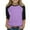 Purple, variant on Frwgonr Girls Lightweight Top Size 3T-14 Crewneck Raglan 3/4 Sleeve Shirts Clothes Cute Pullovers Tops Black