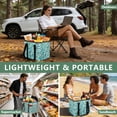 thumbnail image 6 of Collapsible Car Trunk Organizer with Handles 600D Oxford for Car Kitchen and Home Storage, Greenish Hue 13× 10.2×10.8inch, 6 of 6