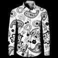 thumbnail image 1 of Camisas hawaianas de manga larga con estampado de flores de cachemira en 3D, camisas de moda para hombre, blusas casuales de playa, blusas con botones, ropa para hombre, 1 of 6