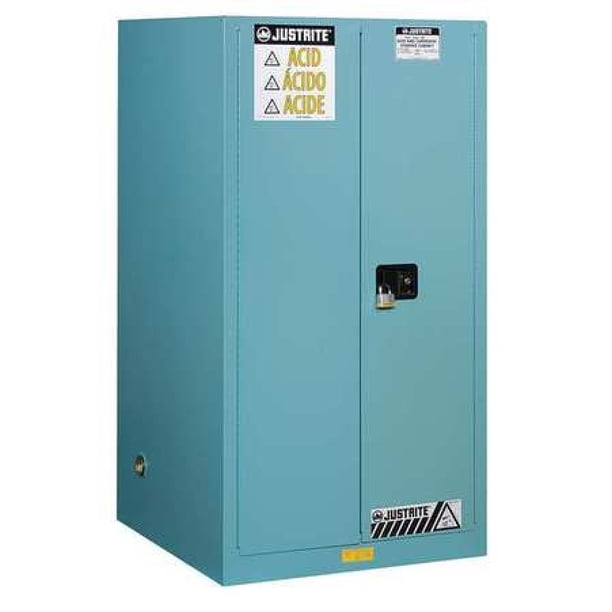 JUSTRITE 899022 Corrosive Safety Cabinet Blue 65 H Walmart 
