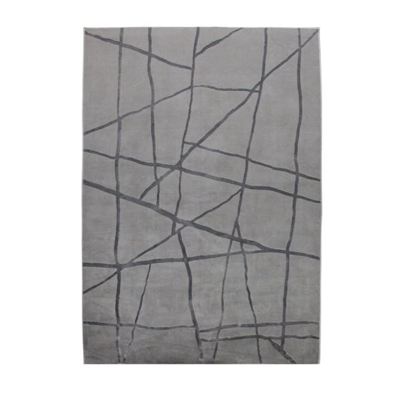 Power Loom Blue & Gray Rug - Turkey-Made 37.485lbs - Renwil-Color:Blue