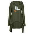 thumbnail image 4 of WXLWZYWL Halloween Costumes for Women 2024 Pumpkin Face Ghost Witch Bat Print Scary Hoodie Dress Long Sleeve Hooded Pullover Funny Holiday Cat Tops, 4 of 6