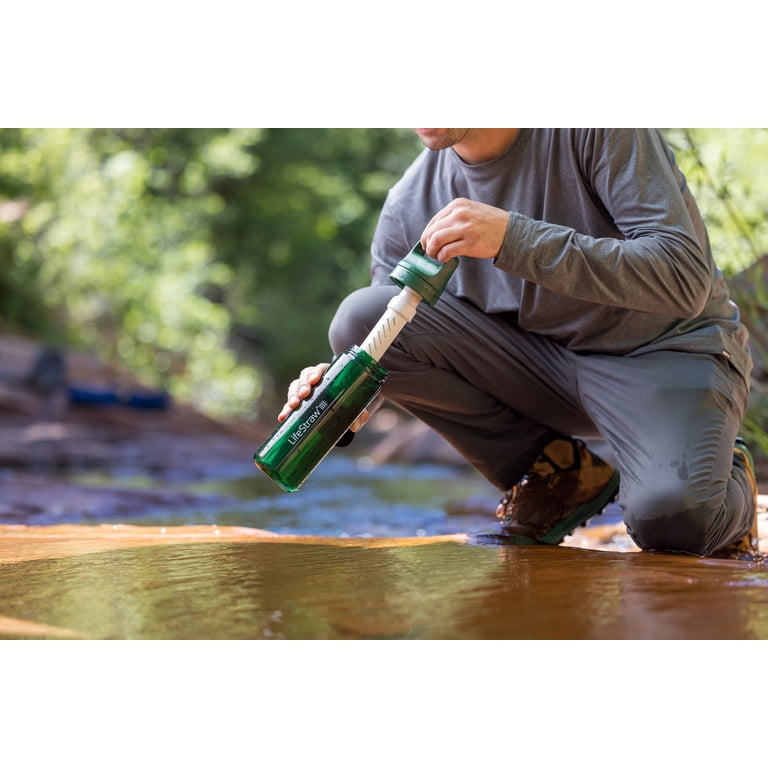 LifeStraw Go Series Water Filter Bottle, 22oz Clear photo 3