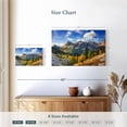 thumbnail image 4 of Elephant Stock Dolomites Mountain Range Wall Art - Horizontal Canvas Wall Art - Living Room Wall Decor - Nature Canvas - Blue And Yellow Decor - 12" x 8", 4 of 8