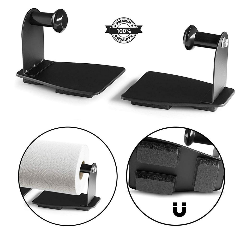 Magnetic Paper Towel Holder - Heavy Duty Steel Holder With Magnetic