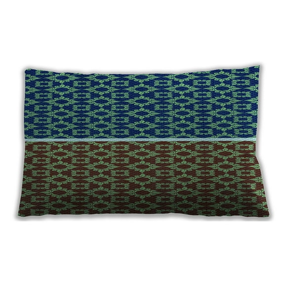 Ahgly Company Outdoor Rectangular Contemporary Lumbar Throw Pillow, 13 inch by 19 inch