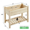 thumbnail image 3 of Yaheetech Wooden Raised Garden Bed Elevated Planter Box, 3 of 8
