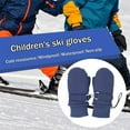 thumbnail image 6 of Warm Baby Toddler Winter Ski Gloves with String Cold Weather Mittens for Boys & Girls Fleece Lined Insulated Snow Gloves, 6 of 9