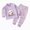 H536-Purple, variant on TOWED22 Kids Clothes for Boys Girls 2 Piece Toddler Clothes Cotton Outfit Fall Winter Sleepwear Set 3 6 9 12 18 24 Months 2 3 4 5 6 7 8 9 Years(Purple,12-18 M)