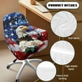 thumbnail image 6 of FOR U DESIGNS Eagle Rose American Flag Print Dining Chair Sliopcover Anti-Dust Leisure Arm Chair Protector with Arms, Swivel Armchair Accent Covers for Office Living Room, 6 of 8