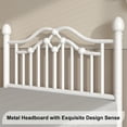 thumbnail image 4 of EBERY Twin Metal Platform Bed Frame with Headboard and Footboard, Sturdy Steel Slat Support, Easy Assembly, White, 4 of 8