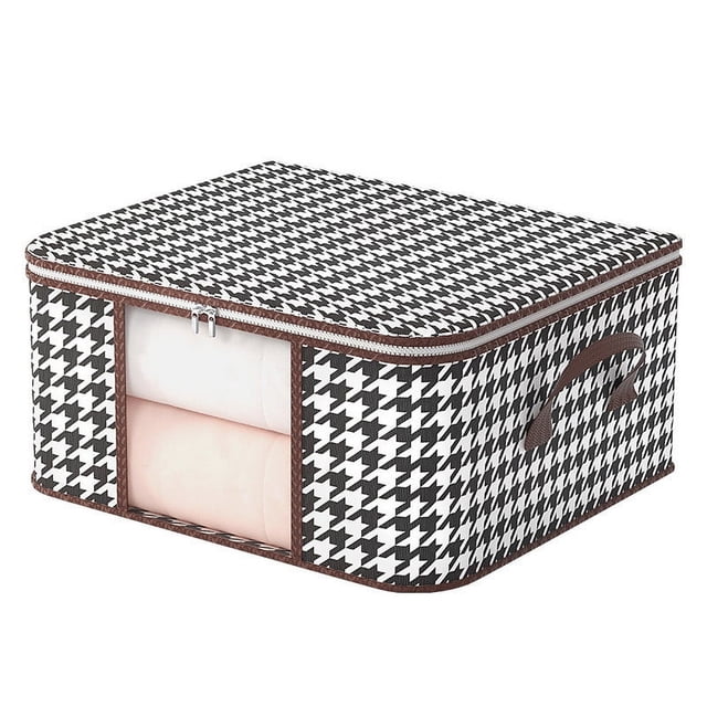 Rbaofujie Underbed Storage Visual Clothes Storage Bag Wardrobe Sorting Storage Box Portable Storage Bag Winter Quilt Storage Box Closet Storage Organizer