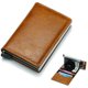 thumbnail image 3 of Cartera delgada para hombres - Tarjetero emergente Bloqueo RFID Cartera minimalista para tarjetas de crédito comerciales con bolsillo para dinero Estuche para tarjetas de metal para capacidad de 7-10, 3 of 4