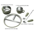 thumbnail image 2 of Lunxisen 1 Pcs Stainless Steel Suction Cup Fork And Spoon Set Toddler Self Feeding Utensils Non Silicone Suction Plate For Mealtime, 2 of 9