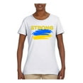 thumbnail image 2 of Ukranian Strong Vintage Womens Graphic T-Shirt, White, XX-Large, 2 of 4