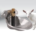 thumbnail image 1 of Cuenco bebedero para ovejas Perfecl Alimentador de agua para ganado Bebedero automático portátil de acero inoxidable para animales, 1 of 8