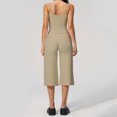 thumbnail image 5 of Workout Sets for Women 2 Piece - Seamless Yoga Outfits Shorts and Padded Sports Bra Gym Athletic Clothing Set,Padded(Khaki,M), 5 of 7