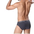 thumbnail image 6 of Mens Underwear Men's Soft Splicing Solid Color Underpants Soft Breathable Knickers Briefs, 6 of 7