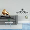 thumbnail image 2 of Escultura de toro, decoración de mesa, estatua de buey, figura de ganado para sala de estar, dormitorio, entrada, pergamino, arte de pared de metal, p, 2 of 8