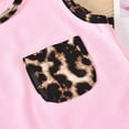 thumbnail image 5 of Penkiiy Toddler Kids Baby Girls Leopard Print Vest Shorts Outfits Set Sports Clothes Princess Costume Casual Cartoon Printed 2-3 Years Pink On Clearance, 5 of 9