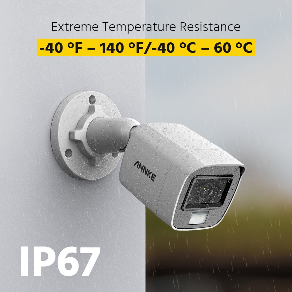 ANNKE 3K 8CH 4PCS Dual Light Cameras Wired Security System, Color & IR Night Vision, f/1.2 Super Aperture, 4in1 Output Signal, Microphone, IP67, AI 4K DVR, Smart Person/Vehicle Detec, 2TB HDD