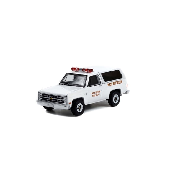 1985 Chevy K5 Blazer, White - Greenlight 67030D/48 - 1/64 scale Diecast Model Toy Car