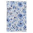 thumbnail image 6 of Watercolor Blue Floral Blackout Curtains, 55W x 72/84L Living Room Bedroom Curtains, Heat Insulation and Sun Protection, 2-Pack, 6 of 6