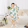 thumbnail image 6 of Dailycode Wearable Blanket Hoodie Oversized Sherpa Flannel Blankets with Pocket for 3-14 Year Old Cartoon Duck and Star, 6 of 7