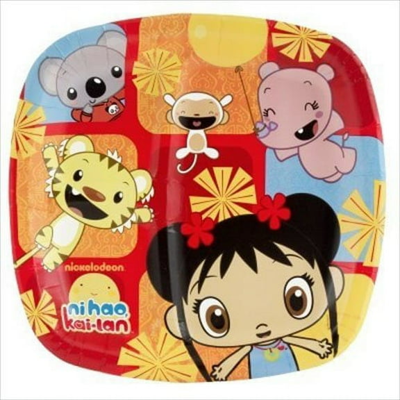 Ni Hao, Kai-Lan Large Paper Pocket Plates (8ct)