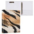 thumbnail image 3 of 3 Ring Binder 1.5 inch Round Rings with Interior Pockets Binders Organizer Office School 1Pack Black Animal Print, 3 of 10