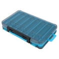 thumbnail image 3 of Double Sided Lure Box, Fishing Lure Box Breathable Ventilation Anti Lost Plastic Material Fall Protection   With Handle For Fishing  Blue, 3 of 8