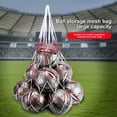 thumbnail image 3 of Hyasfey Extra Large Mesh Ball Bag Drawstring Soccer Ball Bag Heavy Duty Sports Net Sack Ball Storage Bag for Soccer Basketball Volleyball Gym Equipment, 3 of 7