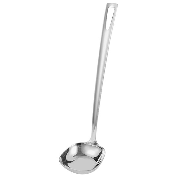 Voiceine Stainless Steel Soup Ladle Cooking Frying Food Ladle Long Handle for Stirring Portioning and Serving Soups Restaurants Home