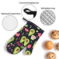 thumbnail image 3 of Honeii Avocado Love Pattern Oven Mitts and Pot Holders, Silicone Oven Gloves,500 F Heat Resistant Oven Mitts Sets, 4PCS, 3 of 6