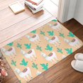 thumbnail image 1 of Front Door Mat Cactus Alpaca Bedroom Entryway Rug Non-Slip Washable Indoor Carpet Doormat Decorative Low Profile Area Rug for Home Living Room Bedroom Laundry Floor Decor, 24 x 16 Inch, 1 of 7
