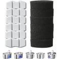 thumbnail image 4 of Replacement Filters for Cat Water Fountain, 6 Carbon Filters & 6 Foam Sponges Compatible with Invengo MeowFlow B40P & B50 Pet Water Fountains, 4 of 4