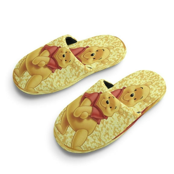 Kids Winnie The PooCotton Slippers Fleece Non Slip Unisex House Slippers for Boys Girls