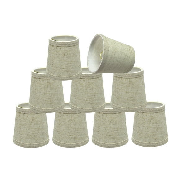 Aspen Creative Corporation 4'' Linen Empire Candelabra Shade (Set of 9)