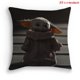 thumbnail image 1 of Juguete de peluche de dibujos animados para bebé Yoda, funda de almohada con impresión Digital 3d a todo Color, bricolaje35X35cm double sid Gong Bohan LED, 1 of 2
