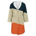 thumbnail image 4 of Women's Fleece Plush Robe Long Warm Plush Bathrobe Loungewear Jacket Printed Comfort Robe, 4 of 5