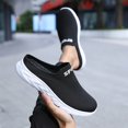 thumbnail image 2 of NOKIO Men's Knitted S𝗅ip On Mules Outdoor Casual Walking Shoes Non-S𝗅ip Lightweight Comfortable Sandals Summer Breathable Slippers for Travel Vacation Beac𝗁 Wear, 2 of 6