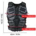 thumbnail image 3 of Chaleco de combate ajustable para airsoft y paintball, 3 of 7