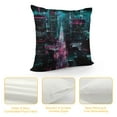 thumbnail image 4 of GOSMITH  Aerial Photo of Night City Pillow Covers King, Farmhouse Throw Pillow Covers Cushion Case for Spring Home Sofa Couch Decoration, 4 of 5