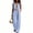 Light Blue Jumpsuits for Women, variant on Womens Stand Collar Sleeveless Single Breasted Wide Leg Jumpsuit with Side Patch Pockets for Vacation Green S