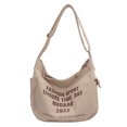 thumbnail image 2 of Bolsa Lona Hobo Retro Casual Mujeres Crossbody Hombro Bolsos (Beige) Likrtyny Para Estrenar, 2 of 3